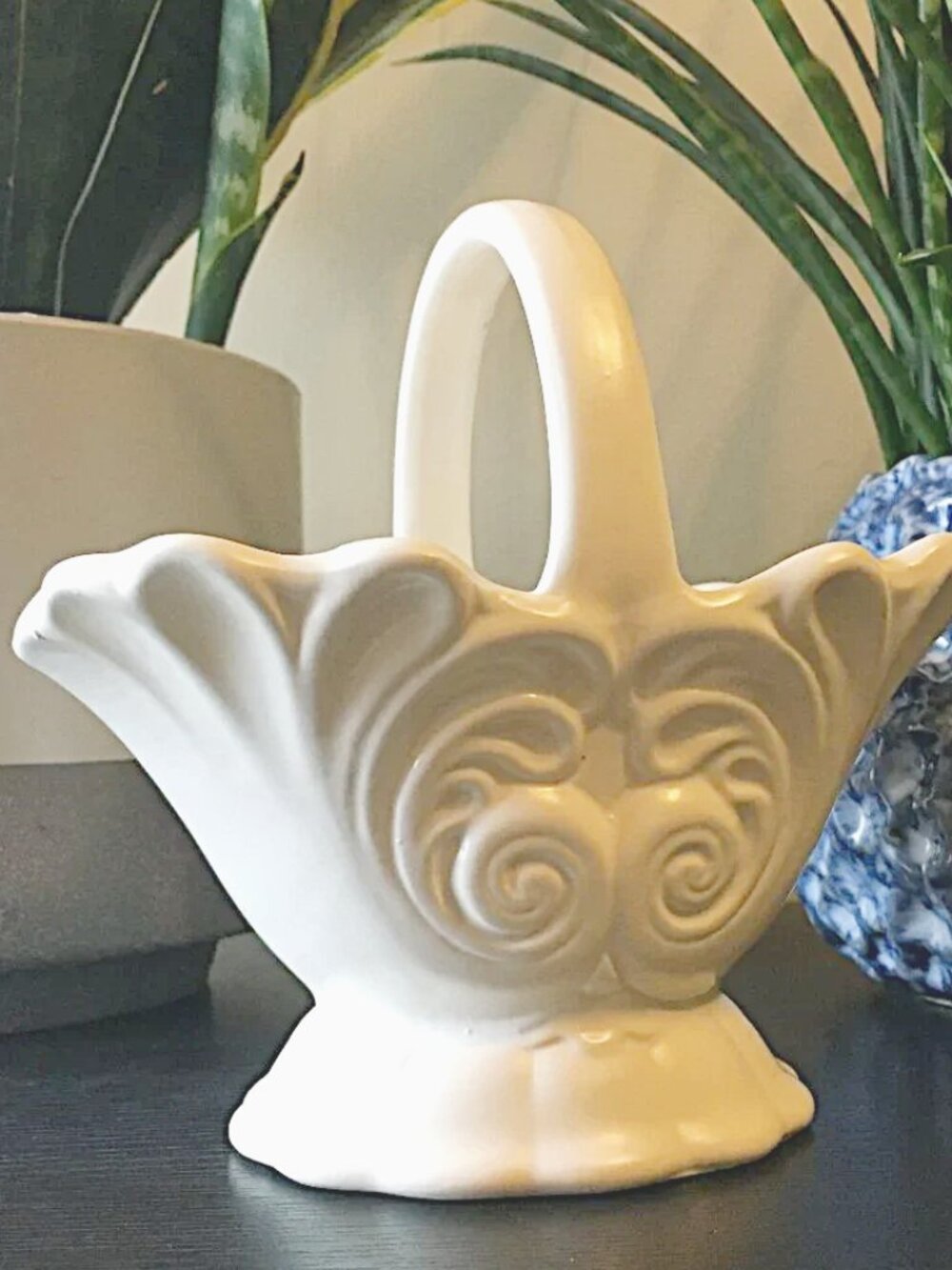 Vintage George Clews & Co Ltd Art Deco Flower Vase Planter Made in England